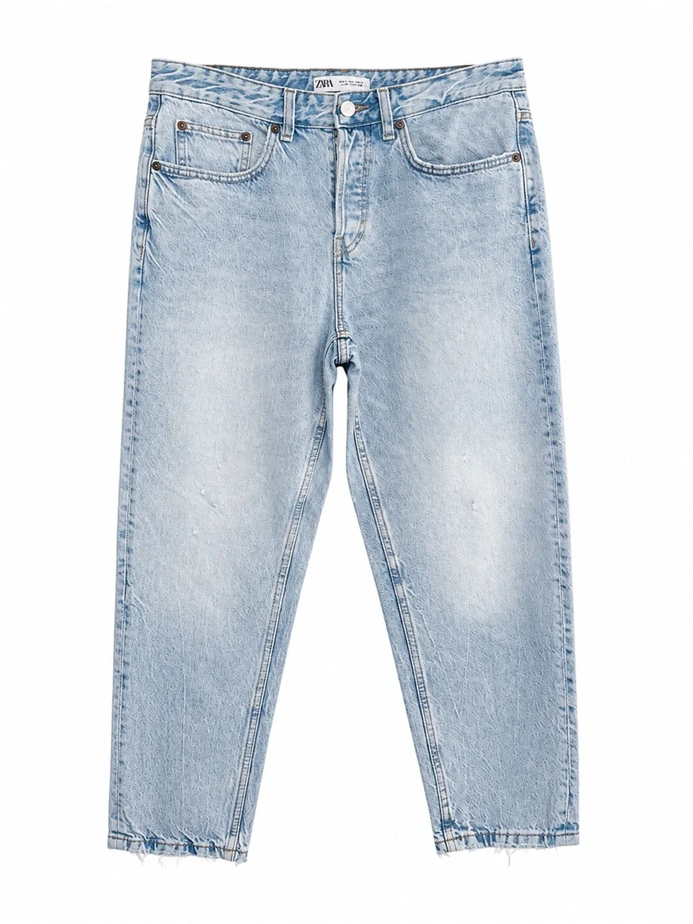 Zara Women’s 100% Cotton Light Wash Straight Leg Jeans Size 31